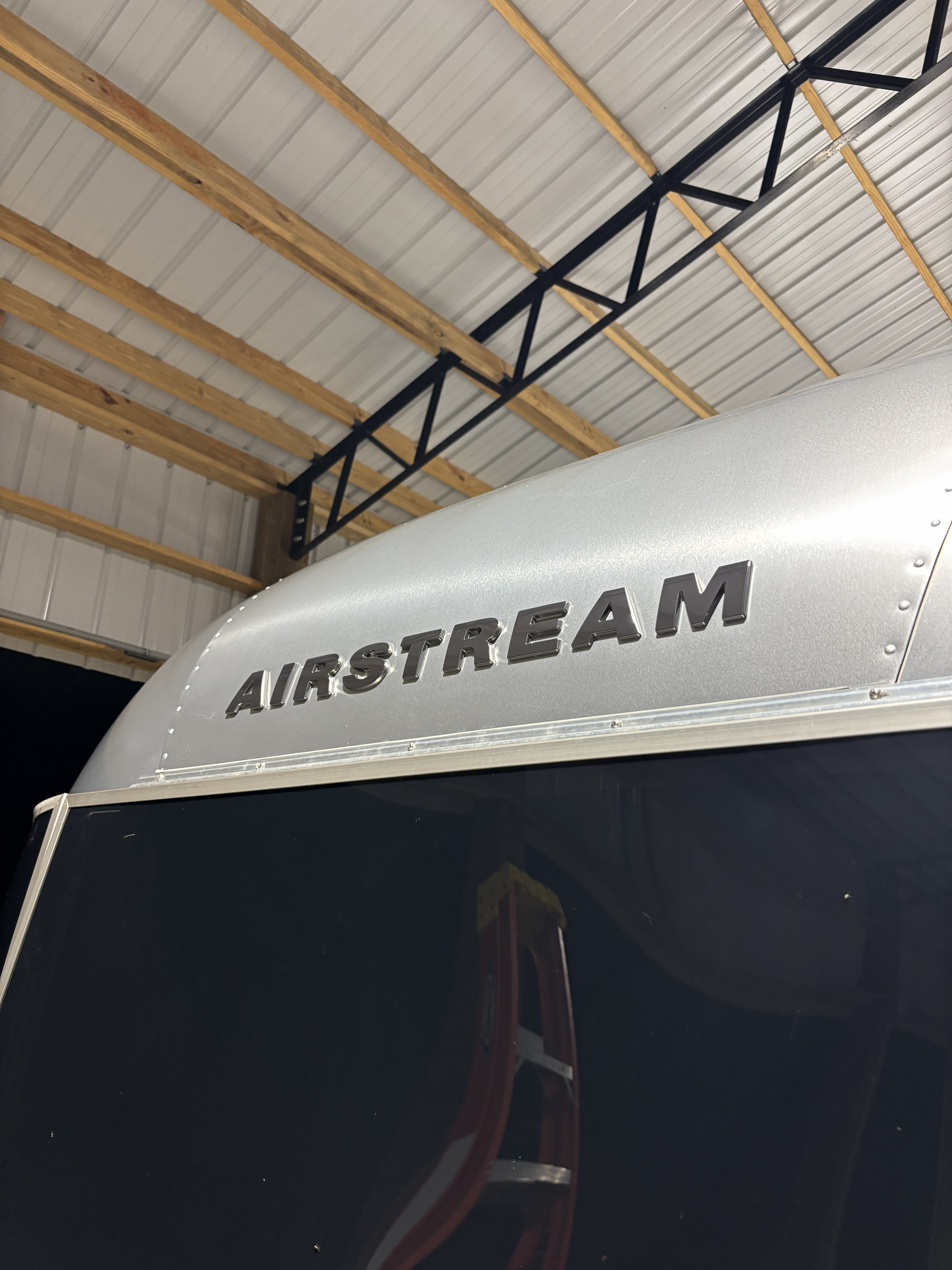 Airstream badge front cap detail